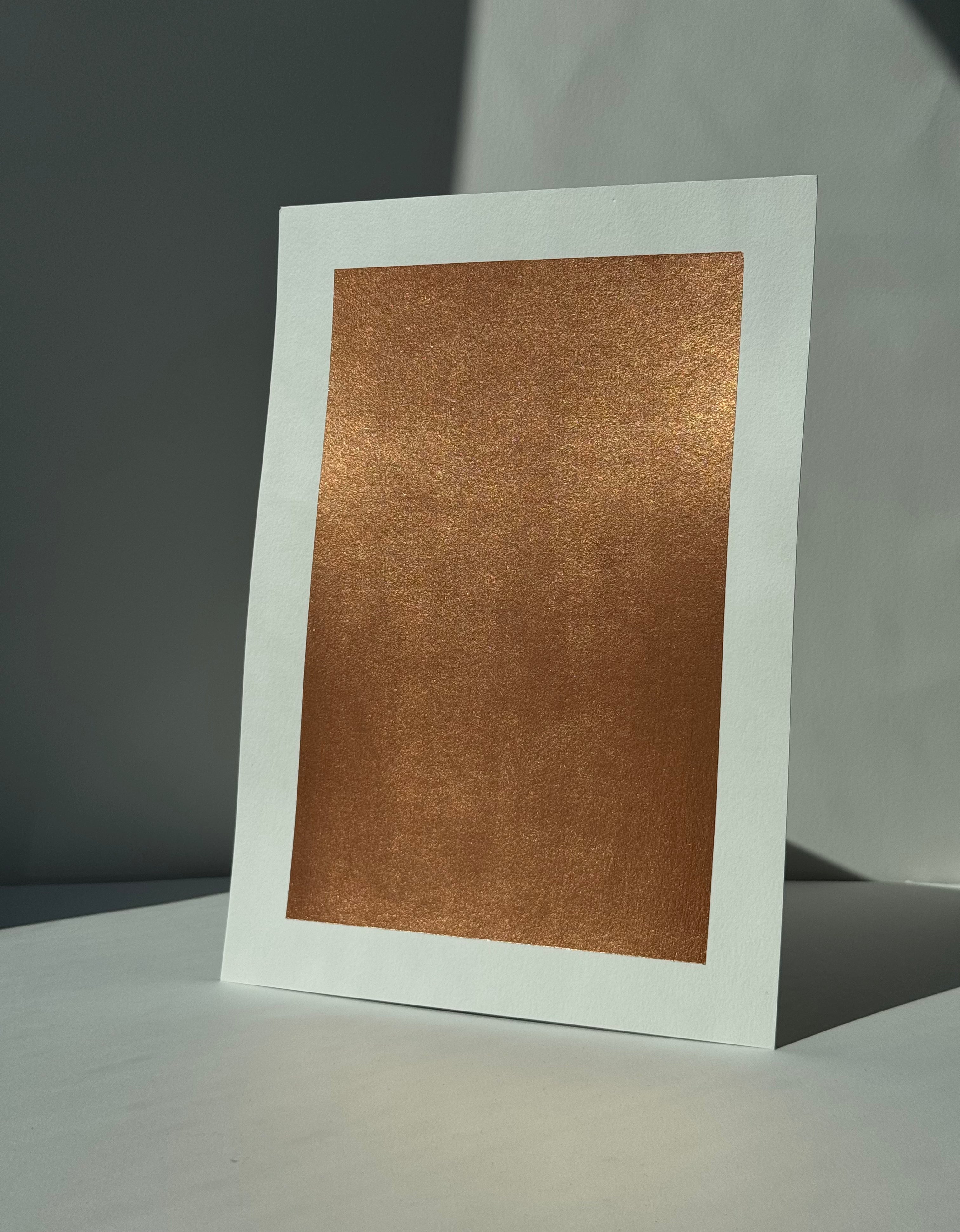 A4 Metallic Paint Sample Classic Bronze CB#113