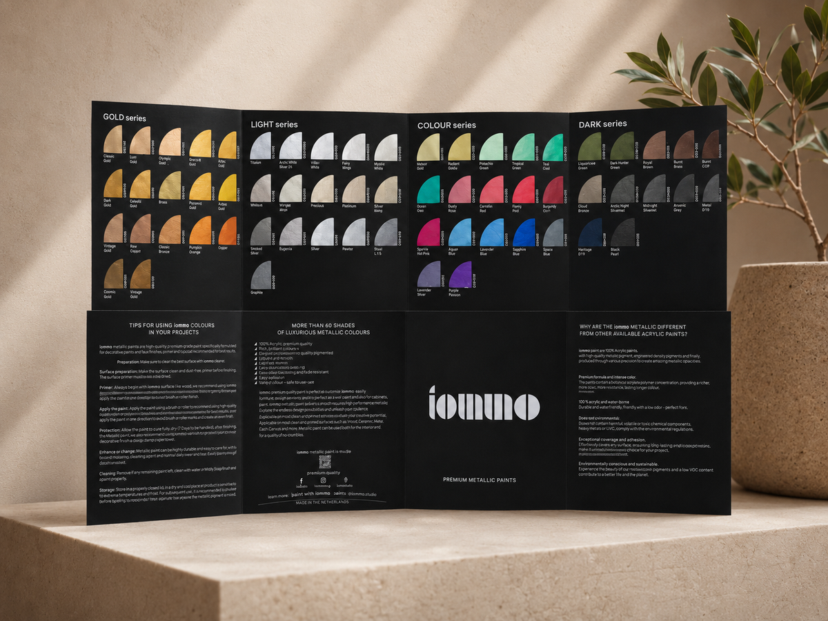 iommo Metallic Hand-Painted Colour Chart