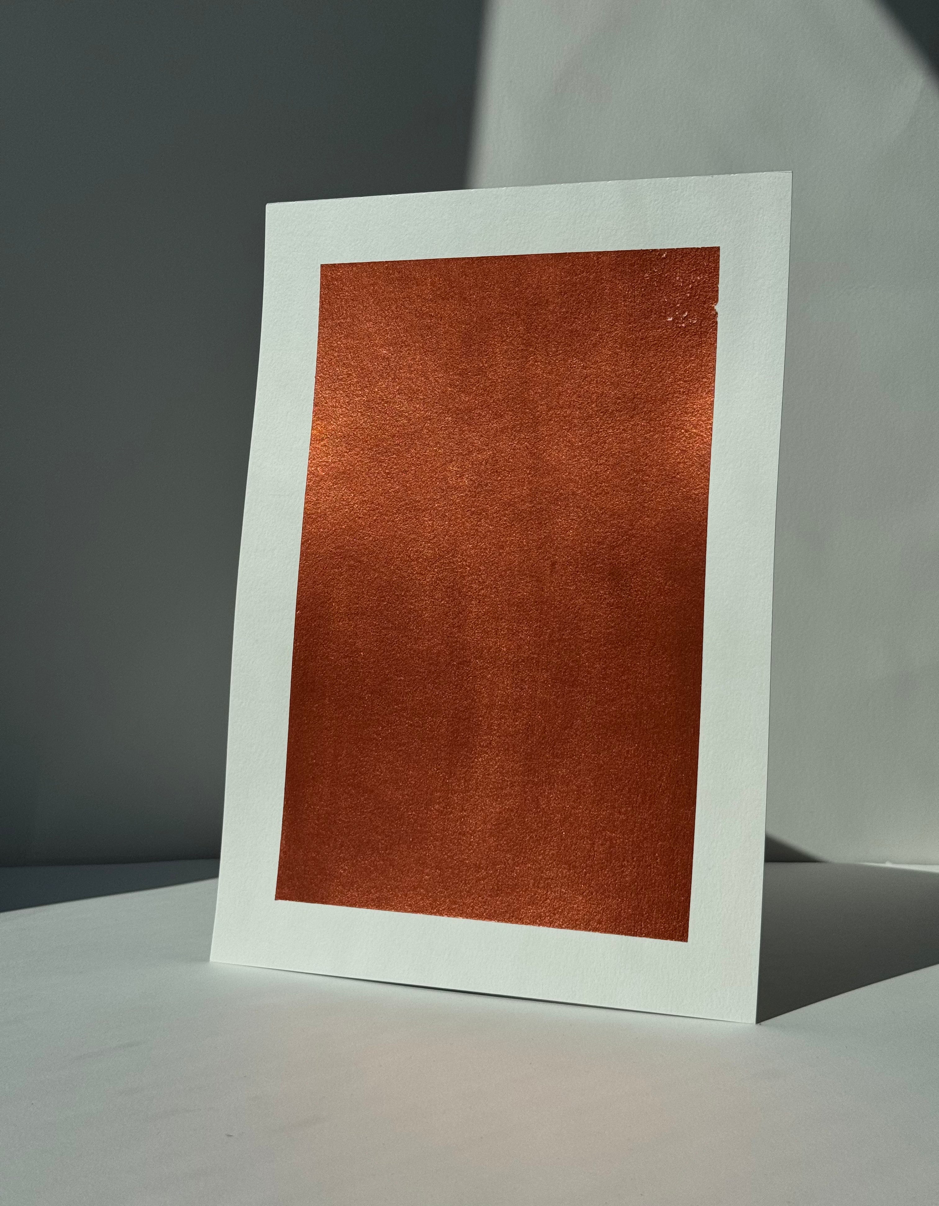 A4 Metallic Paint Sample Copper C#115