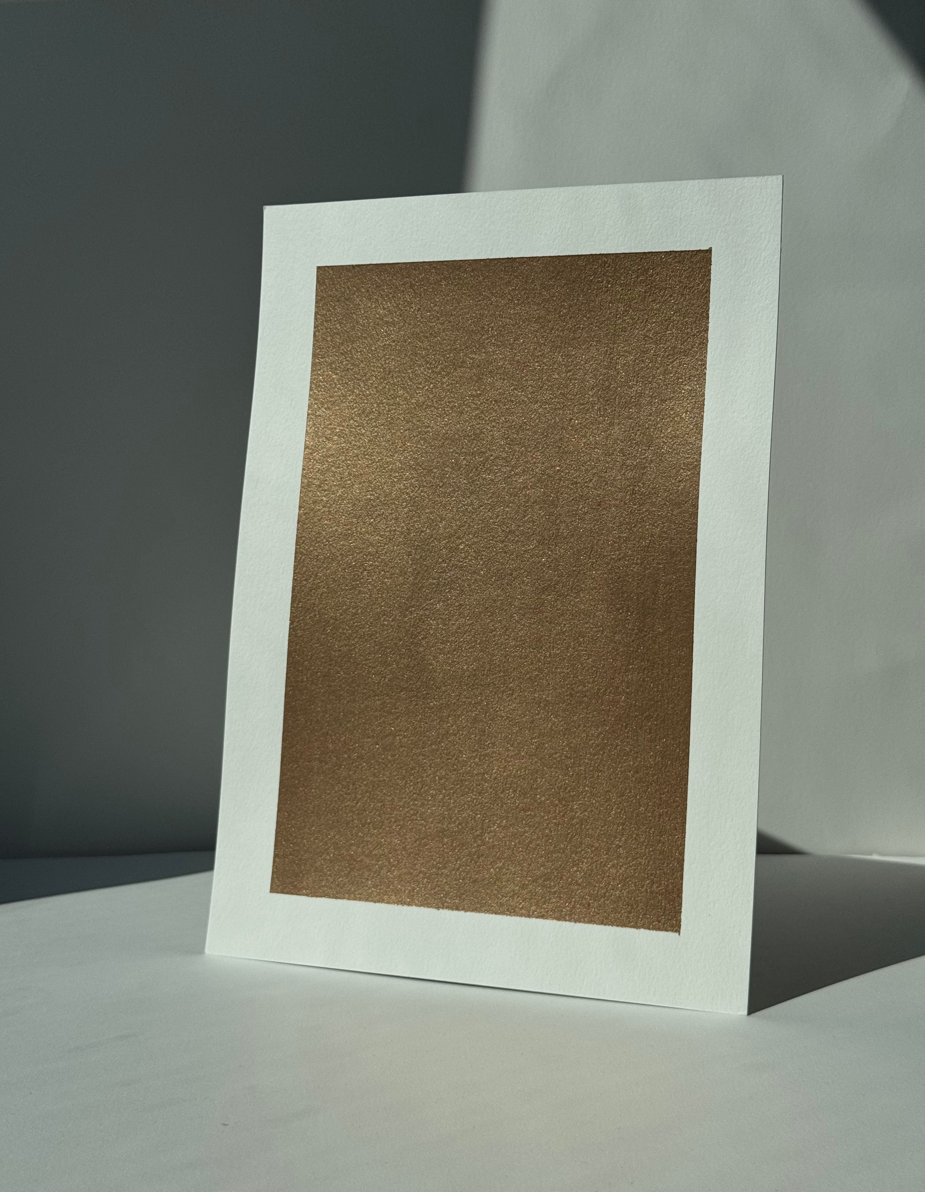 A4 Metallic Paint Sample Cosmic Gold CG#116
