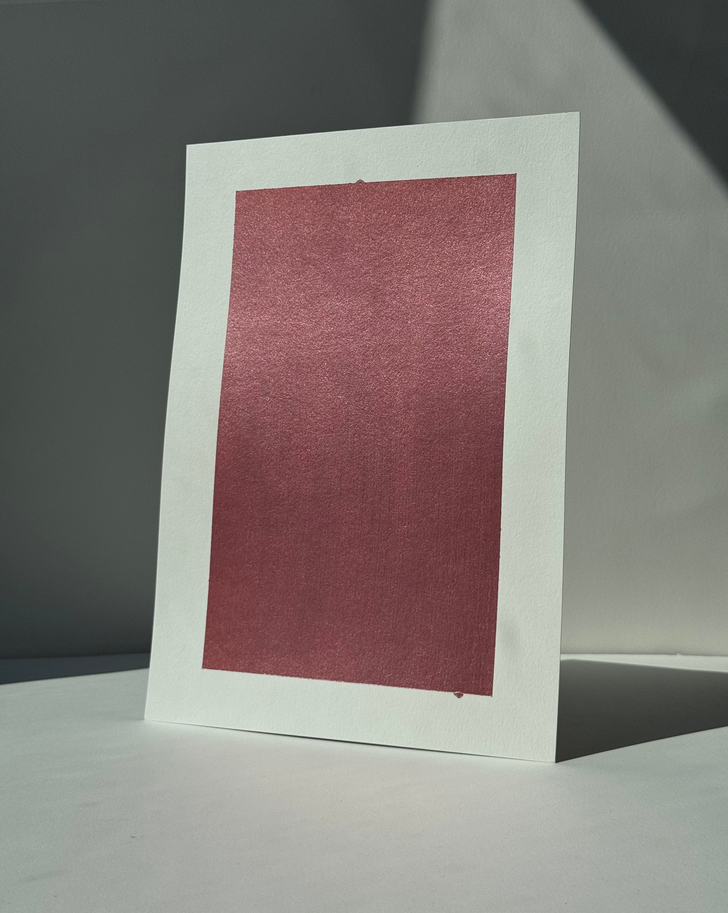 A4 Metallic Paint Sample Dusty Rose DR#307