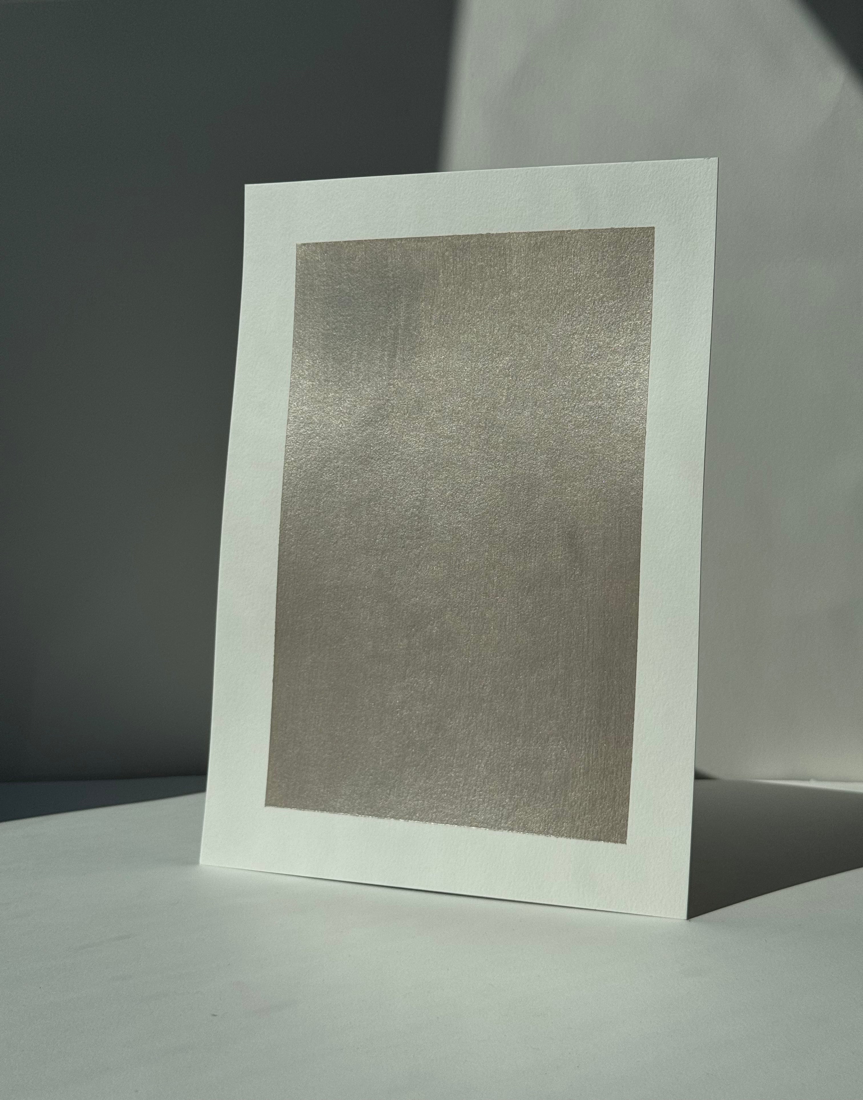 A4 Metallic Paint Sample Platinum P#206