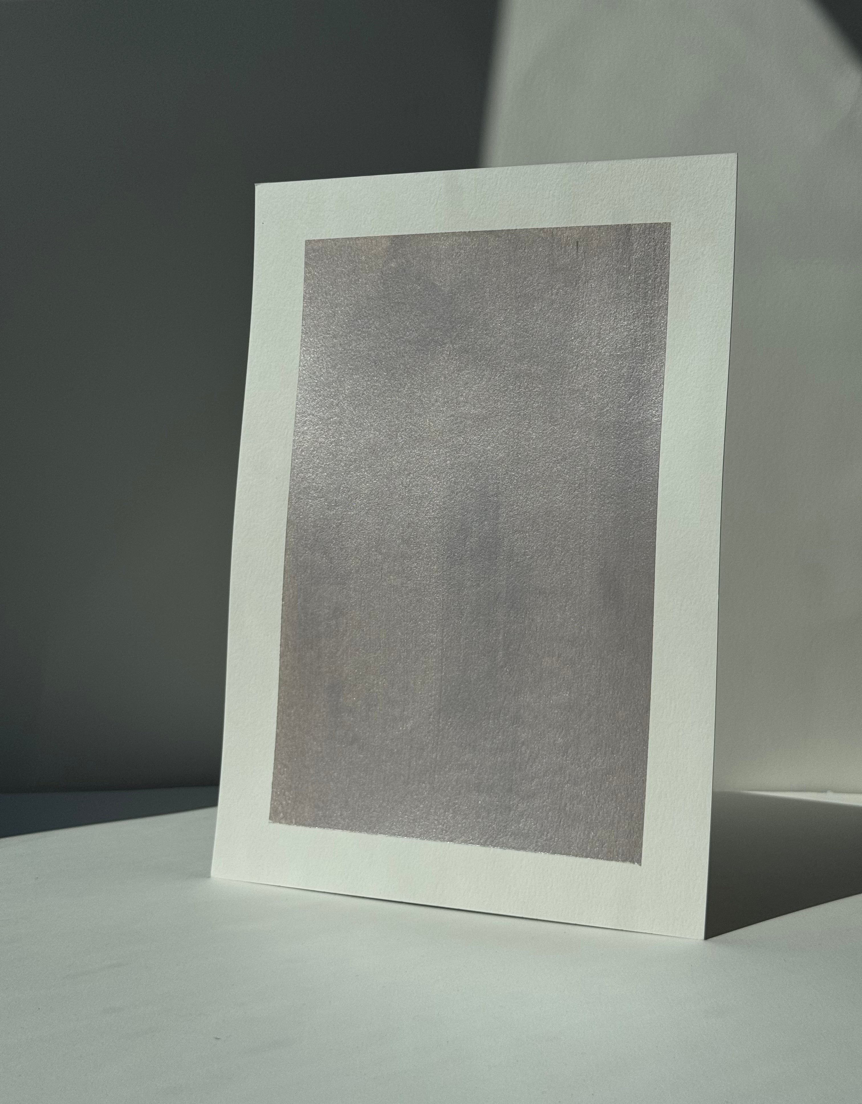 A4 Metallic Paint Sample Silver S#213