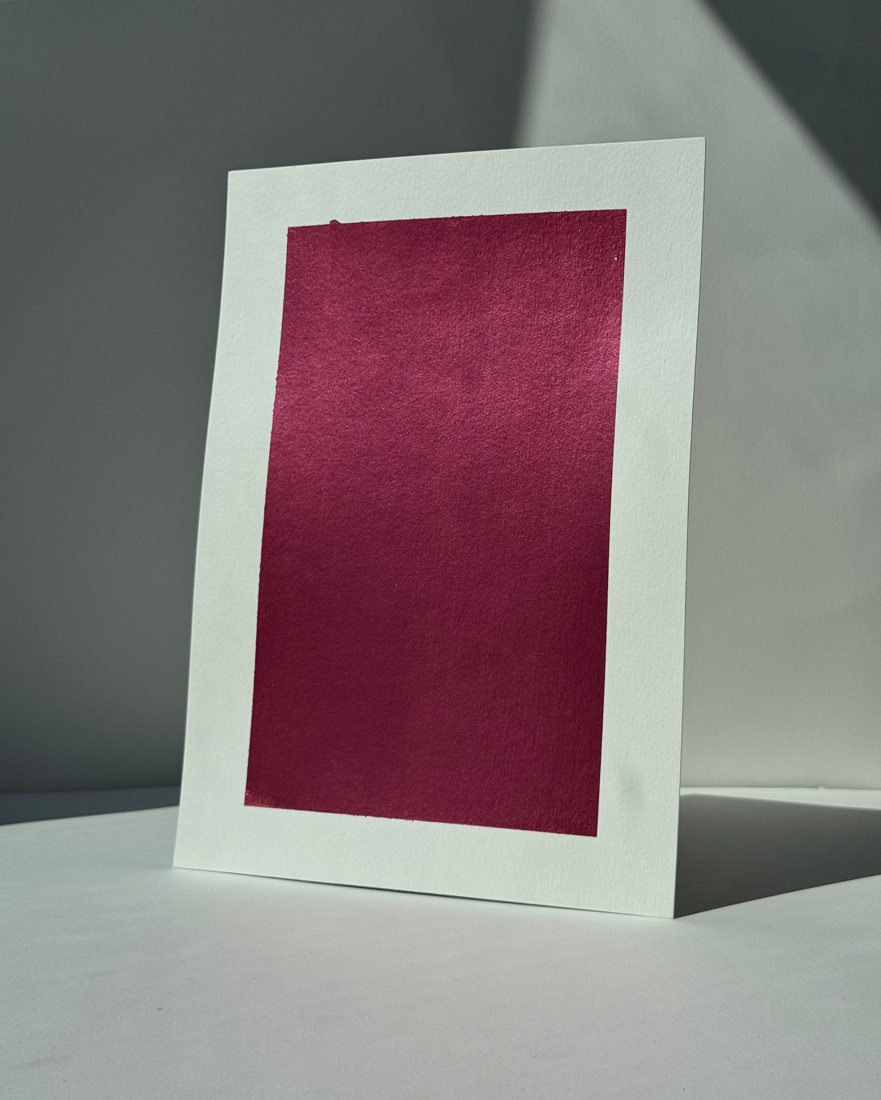 A4 Metallic Paint Sample Burgundy BU#310