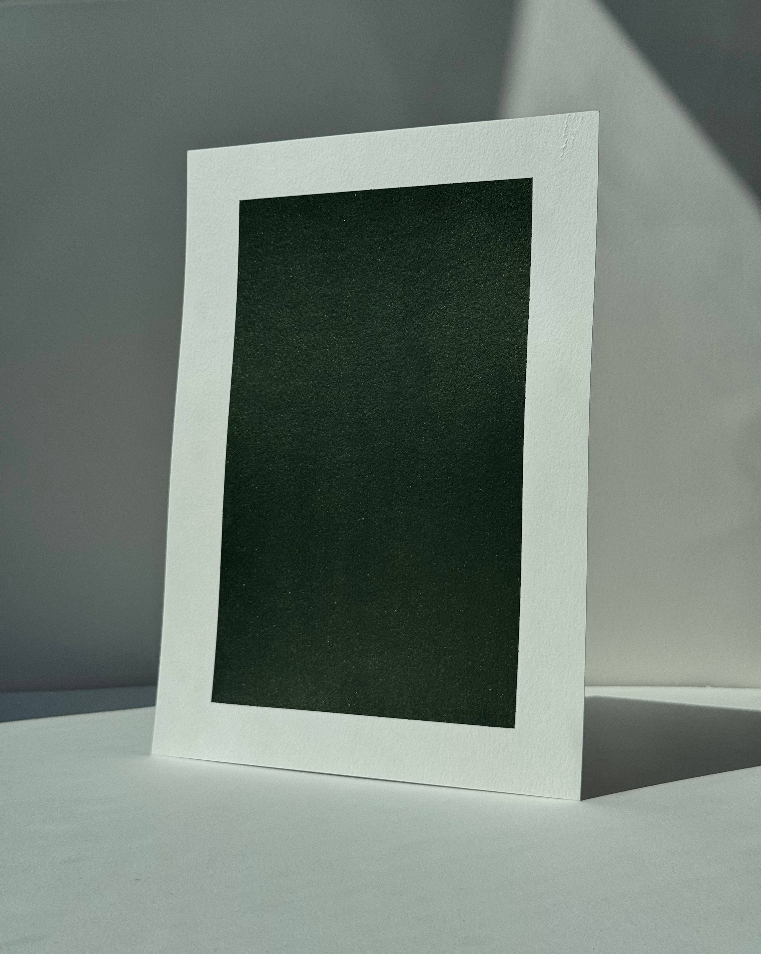 A4 Metallic Paint Sample Dark Hunter Green DHG#402