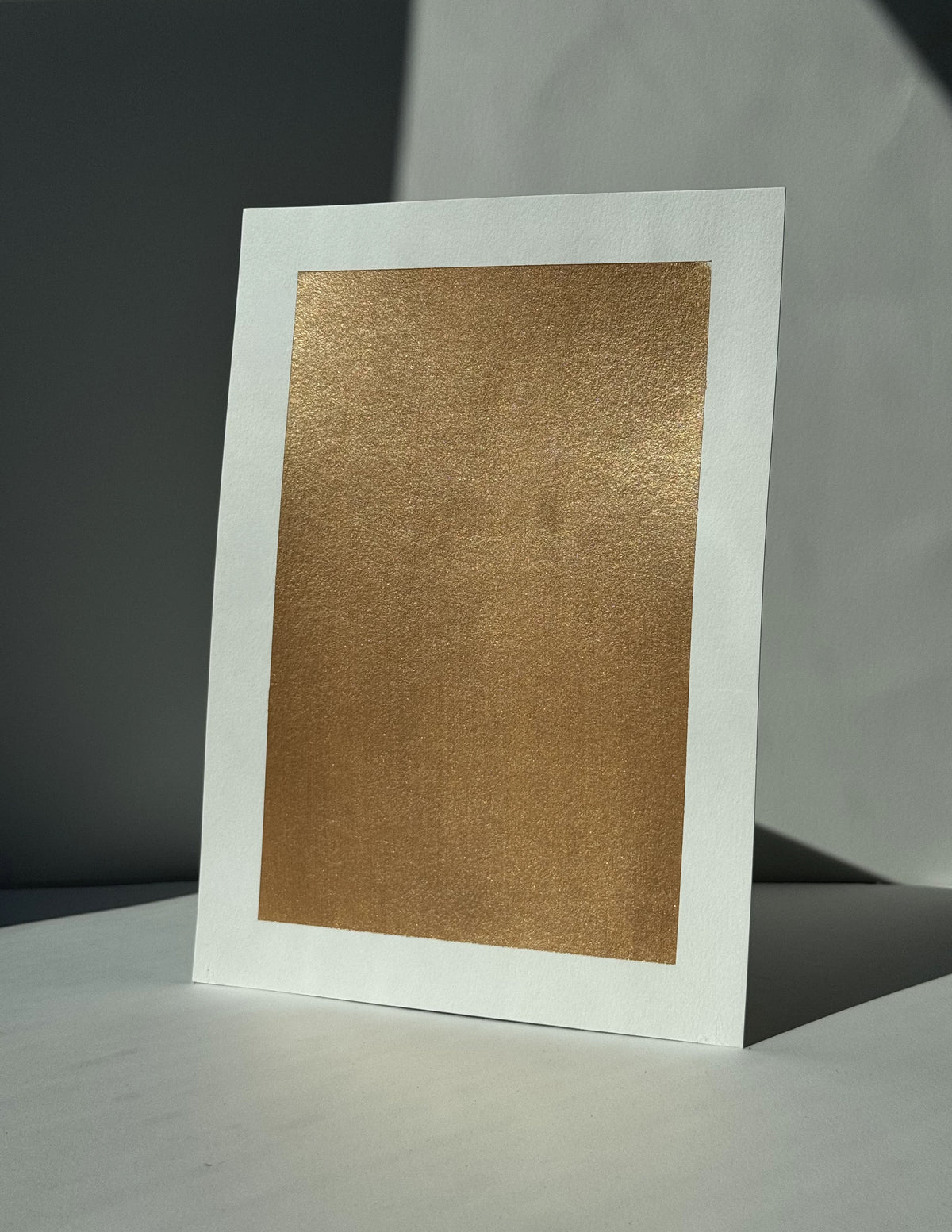 A4 Metallic Paint Sample Olympic Gold OMG#104
