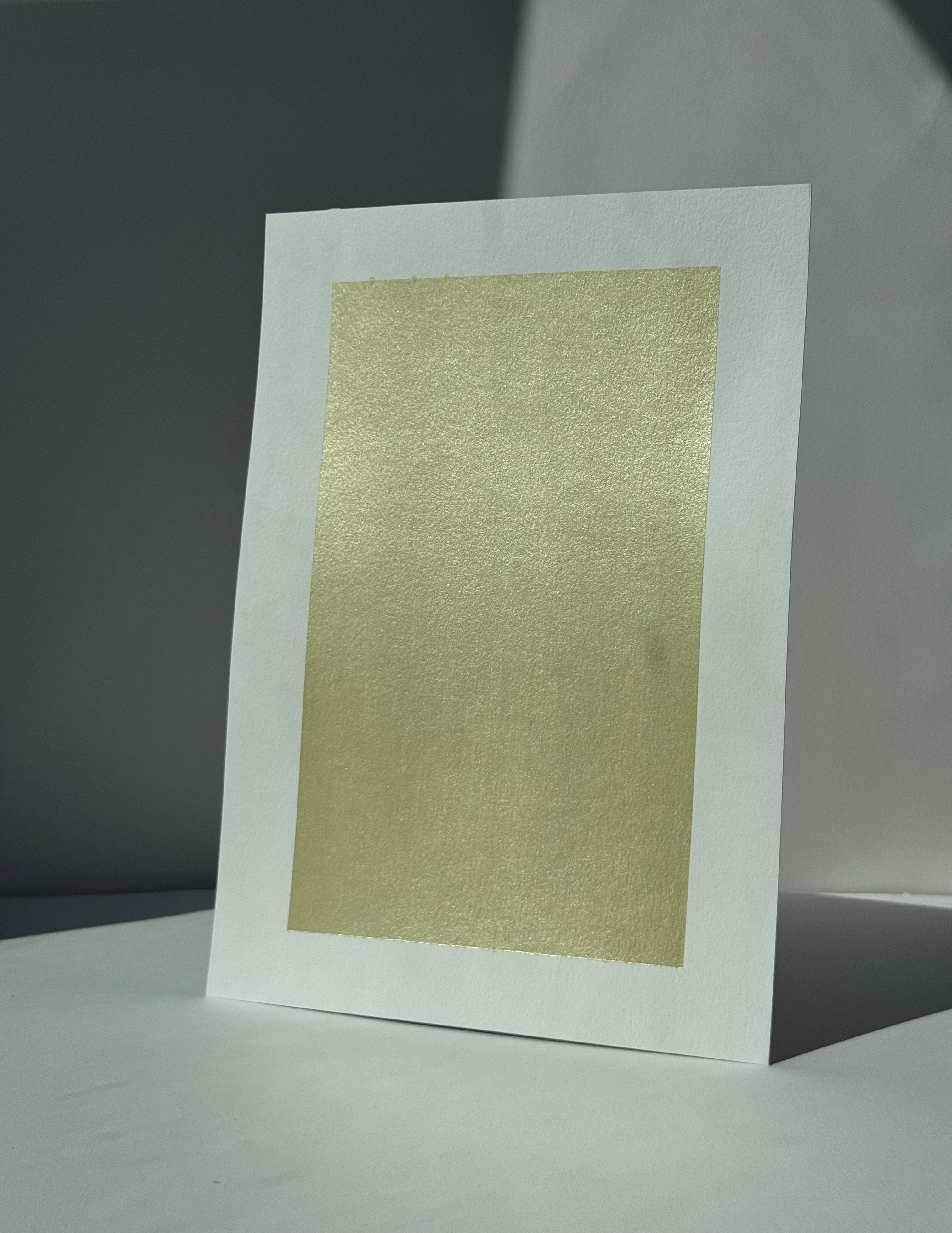 A4 Metallic Paint Sample  Light Gold  LG#301