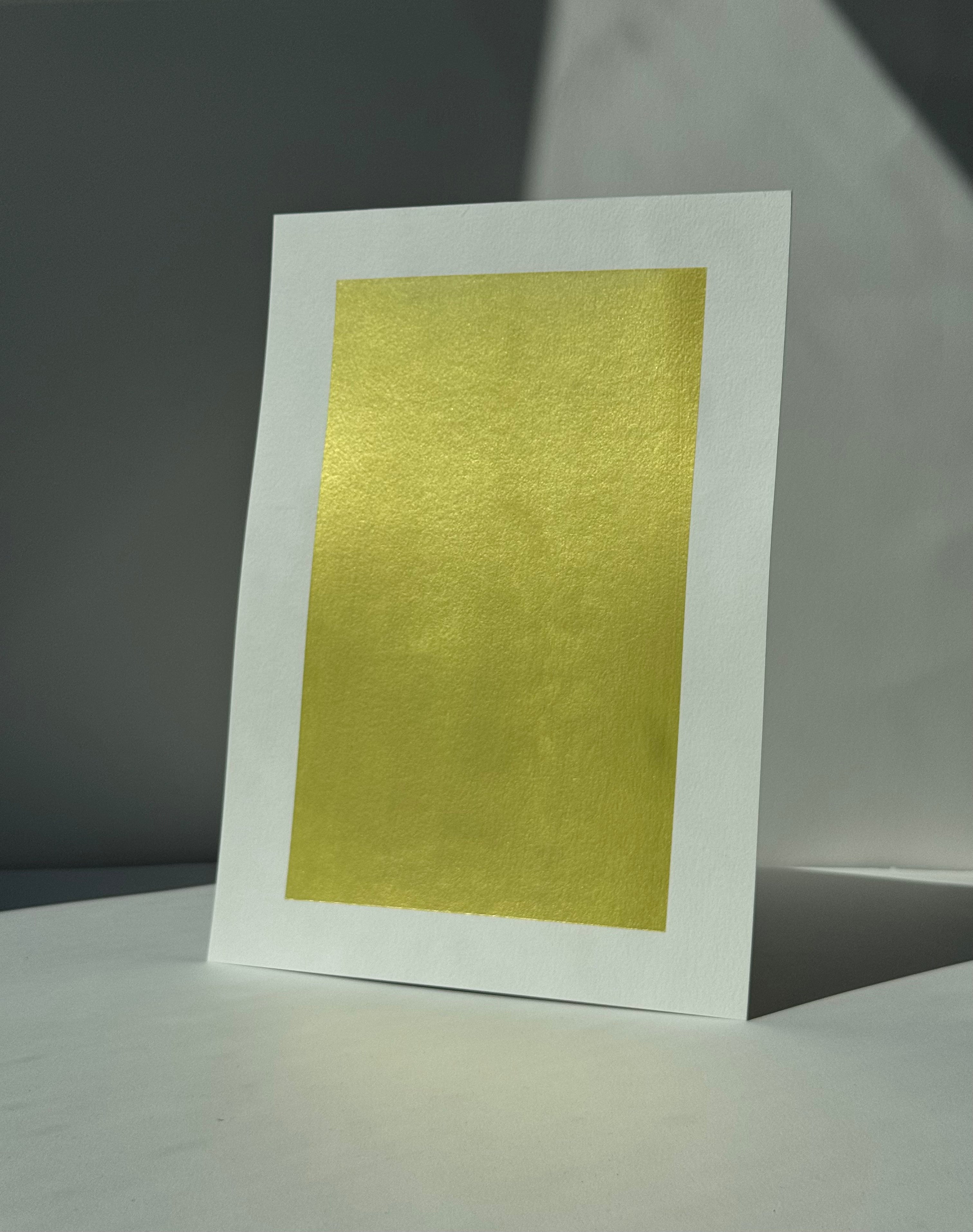A4 Metallic Paint Sample  Mellow Yellow  MY#302