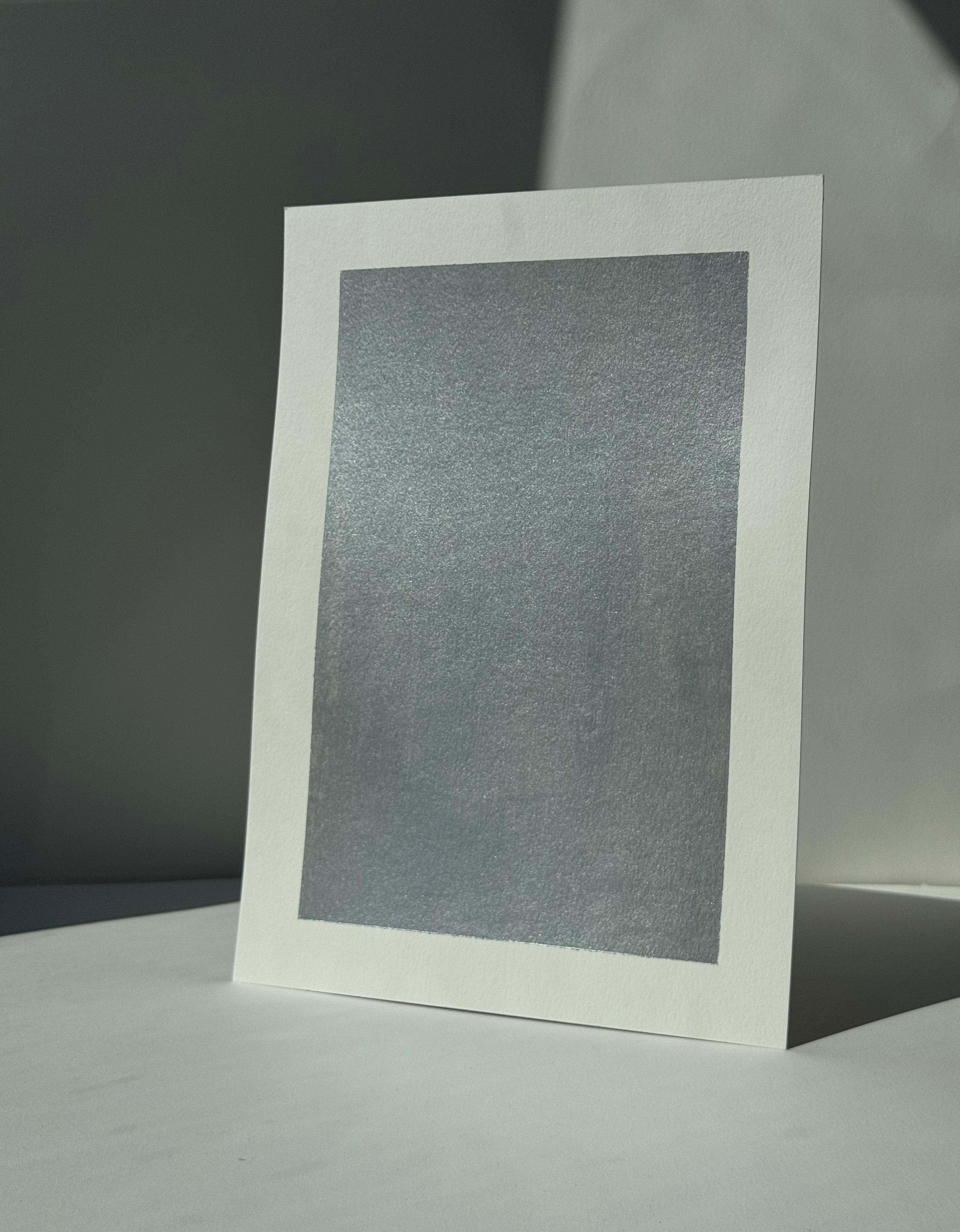 A4 Metallic Paint Sample Pewter PW#214
