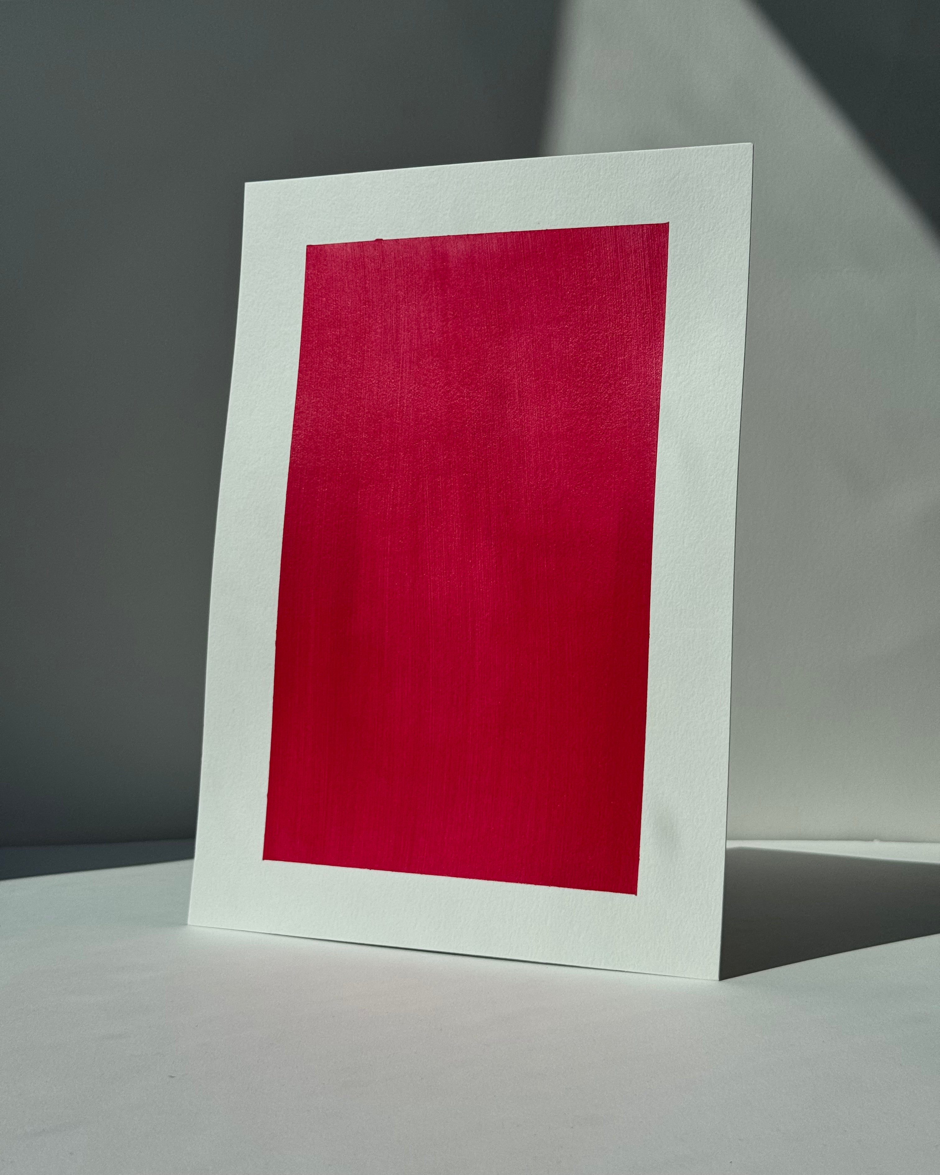 A4 Metallic Paint Sample Pinky Red PR#309