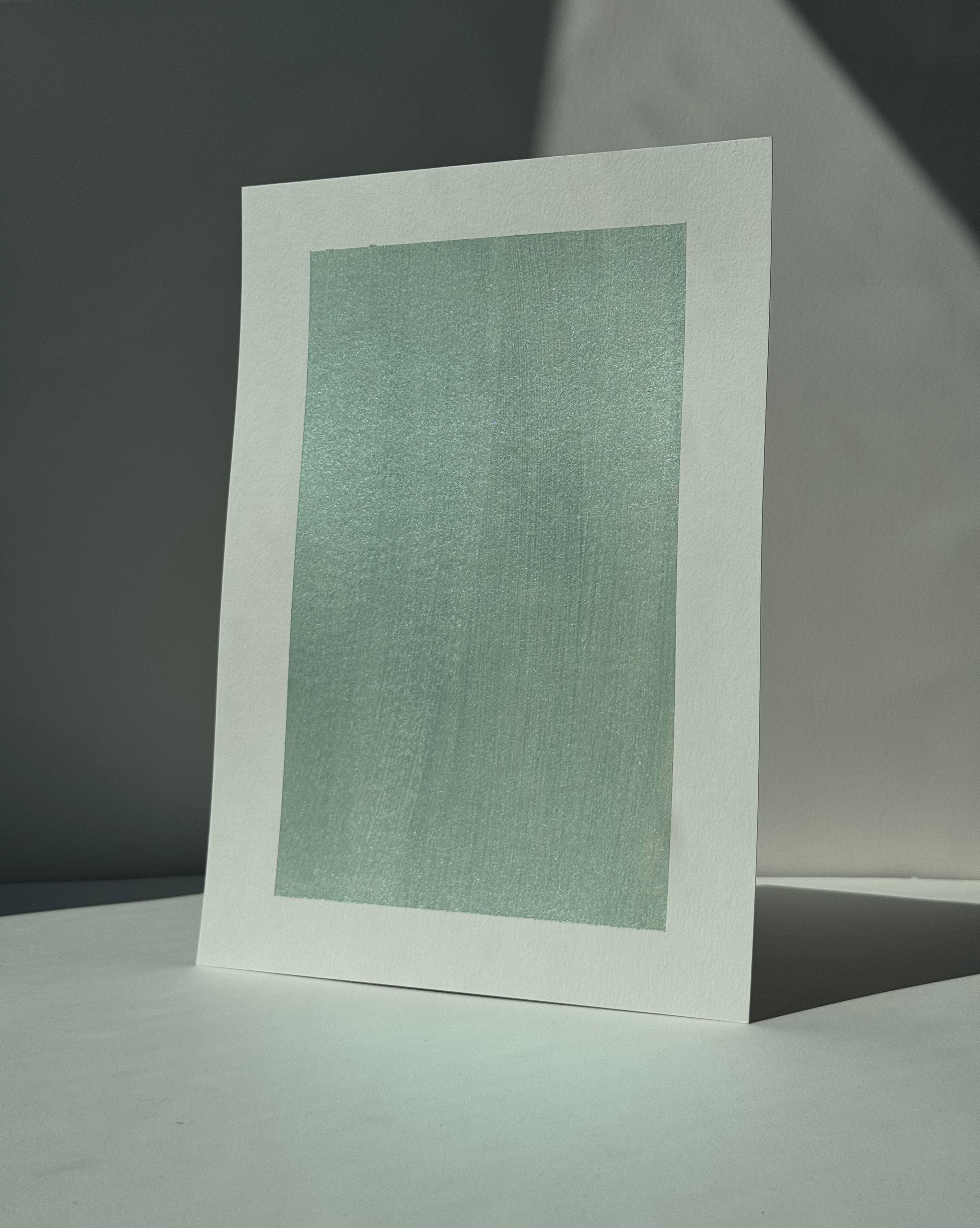 A4 Metallic Paint Sample Pistachio Green  PG#303