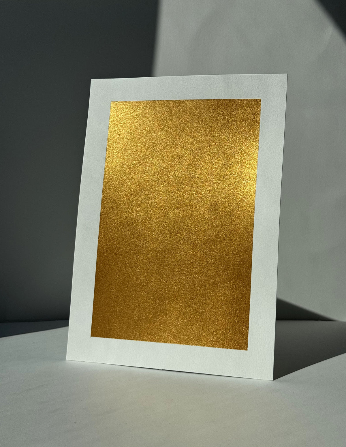 A4 Metallic Paint Sample Rich Gold RIG#106