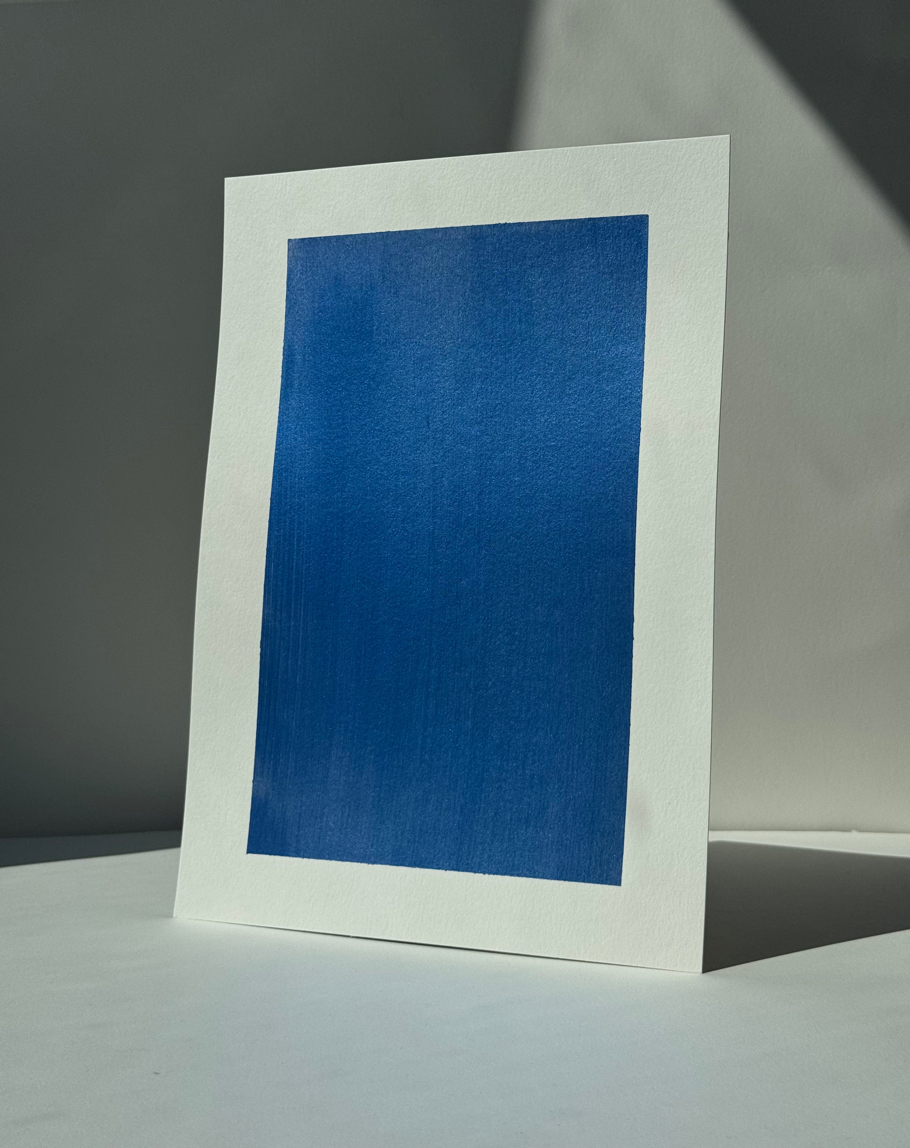 A4 Metallic Paint Sample Sapphire Blue SB#314