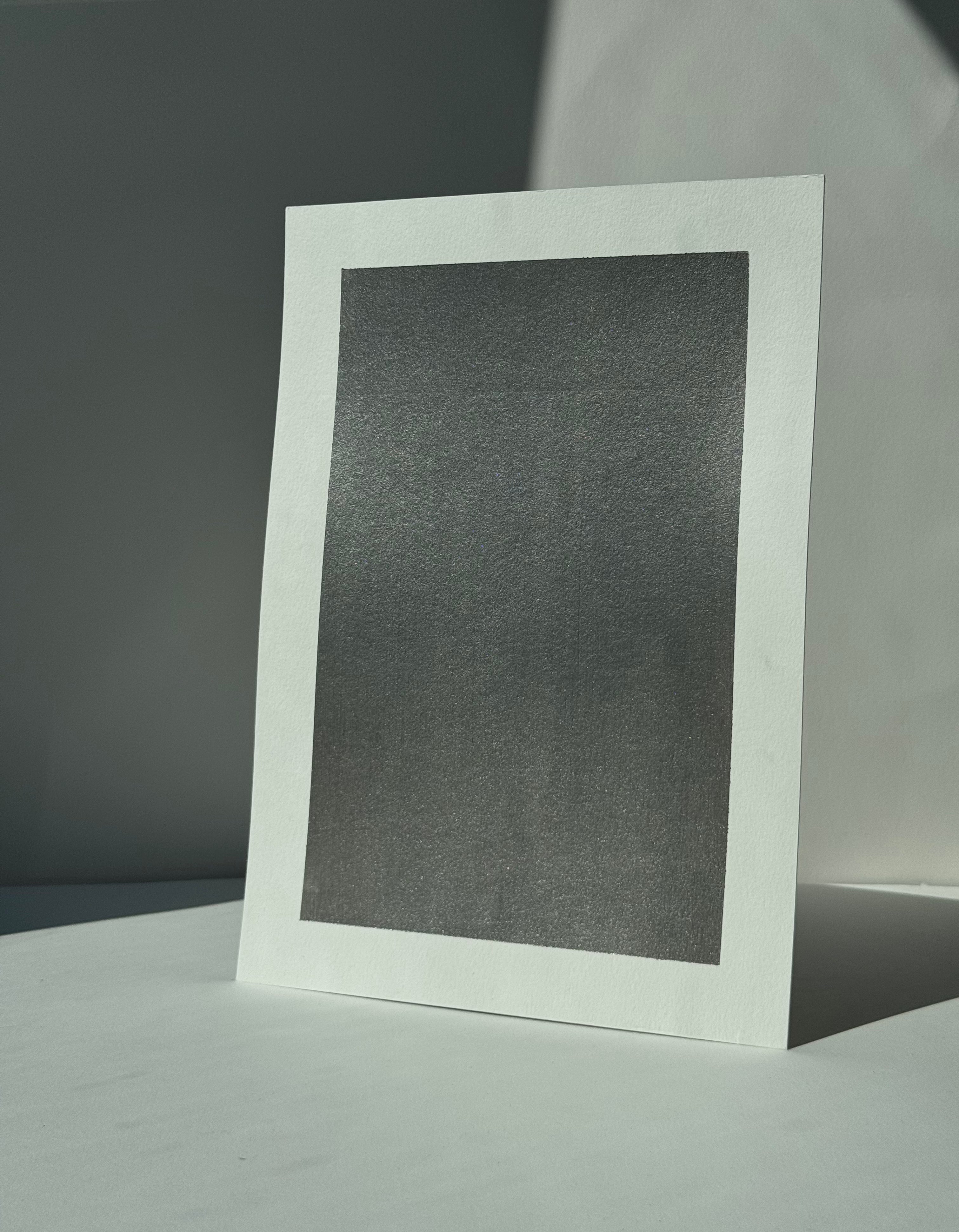 A4 Metallic Paint Sample Smoked Silver SS#211