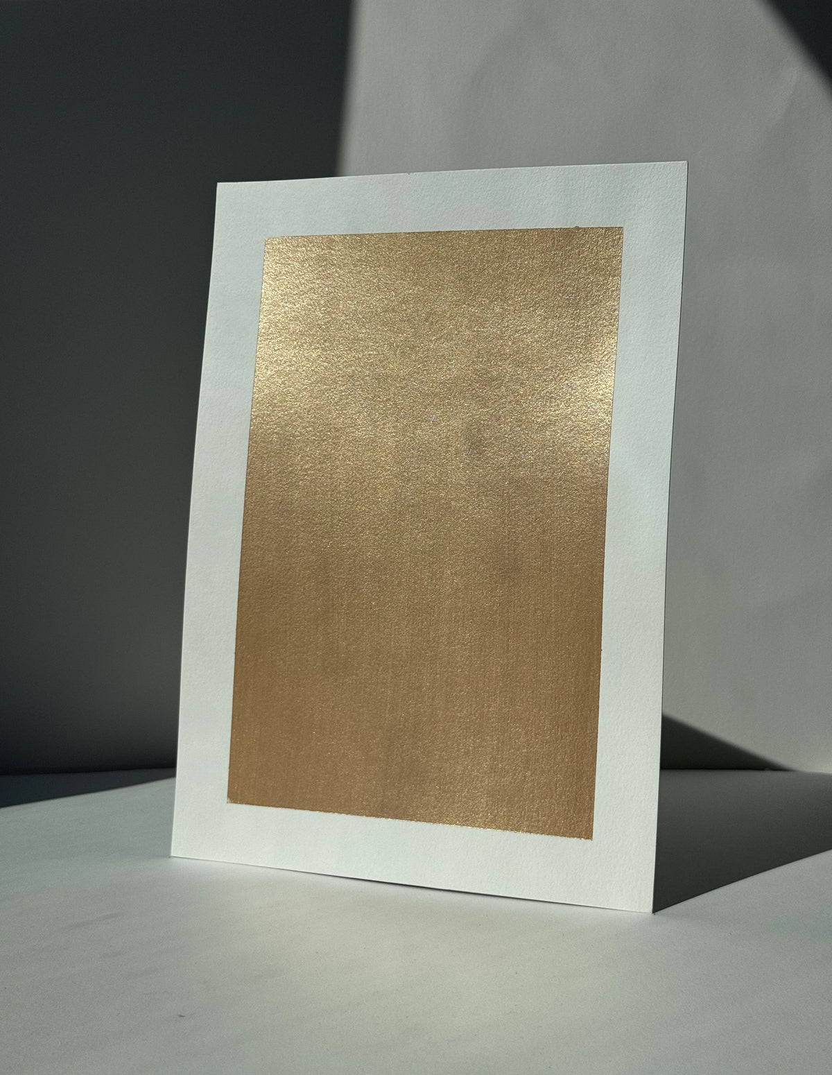 A4 Metallic Paint Sample Soft Gold SG#102