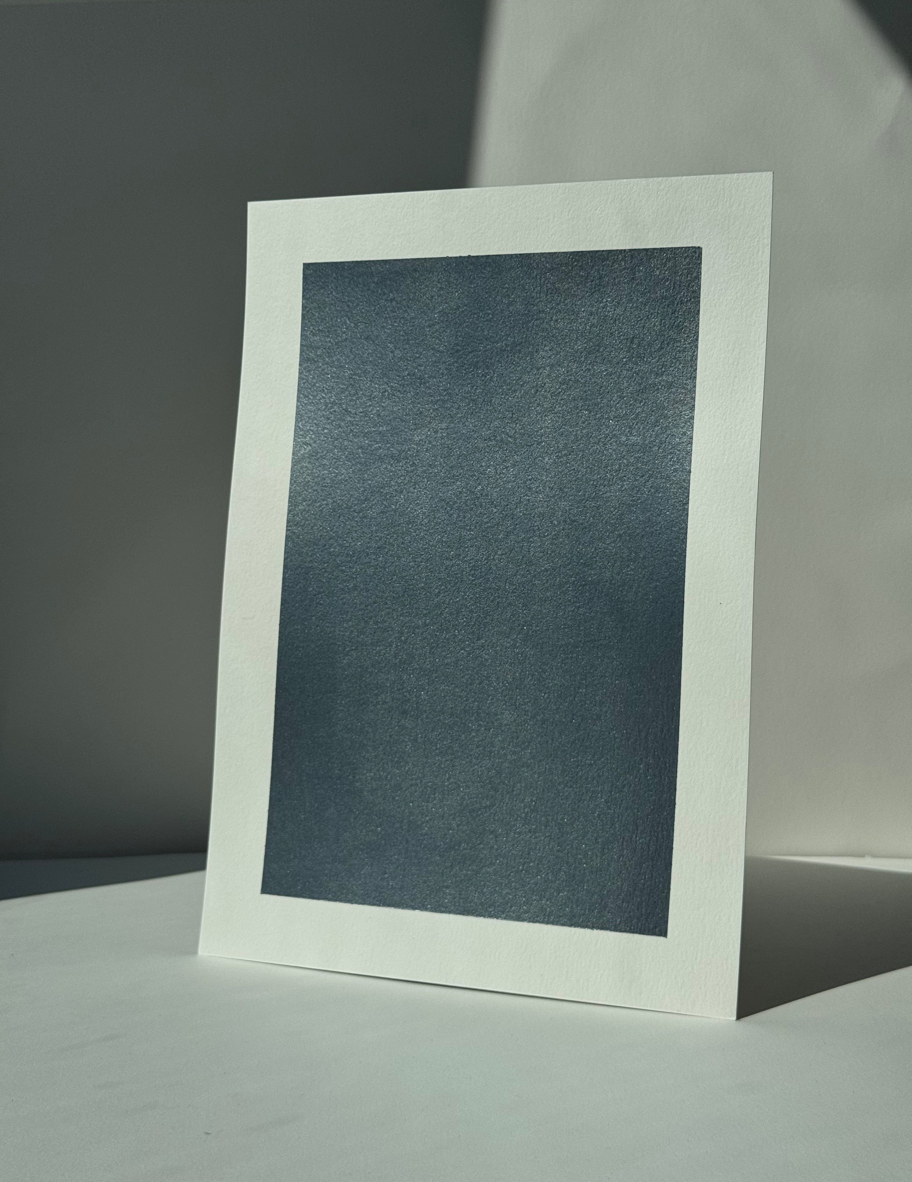 A4 Metallic Paint Sample Steel Silver STS#215